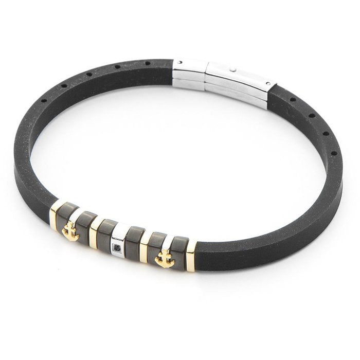 Rubber and anchor bracelet
