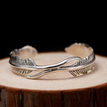 Bracelet Plume Argent - Vignette | Steampunk Store