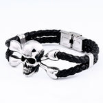 Steampunk Punk Idol Leather Bracelet - Gothic Style - Vignette | Steampunk Store