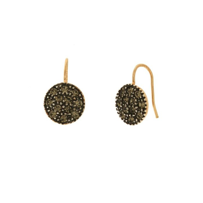 Orecchini in Argento 925  con cristalli fume'