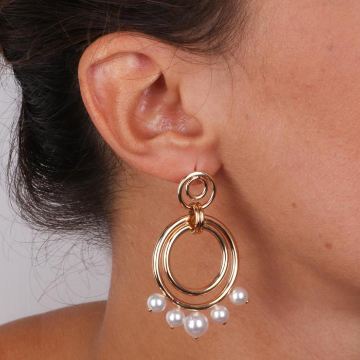 Boucles d'oreilles en métal