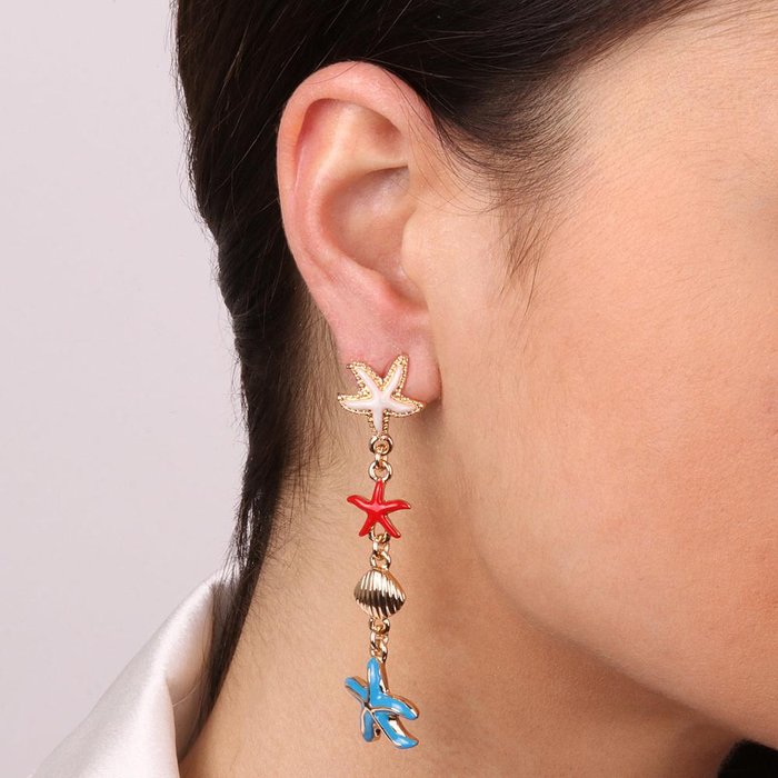 Orecchini in Metallo con stelle marine