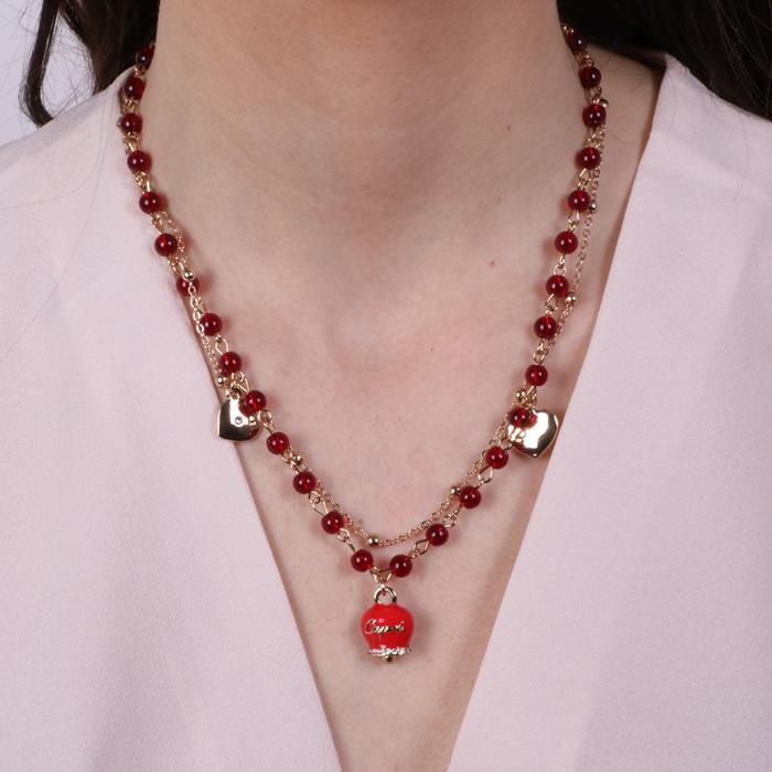 Collier en métal avec cloche porte-bonheur Capri