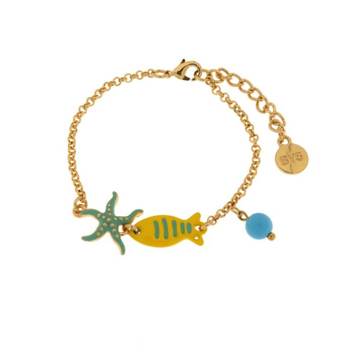Bracciale in Metallo con simboli marini