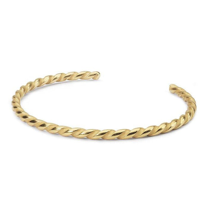 Gold Plated Spiral Bangle S