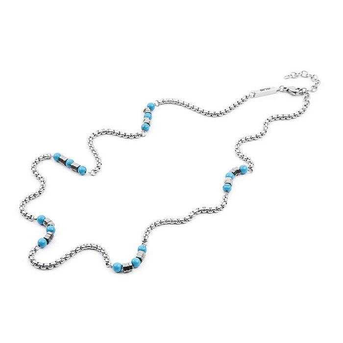 Necklace with inserts