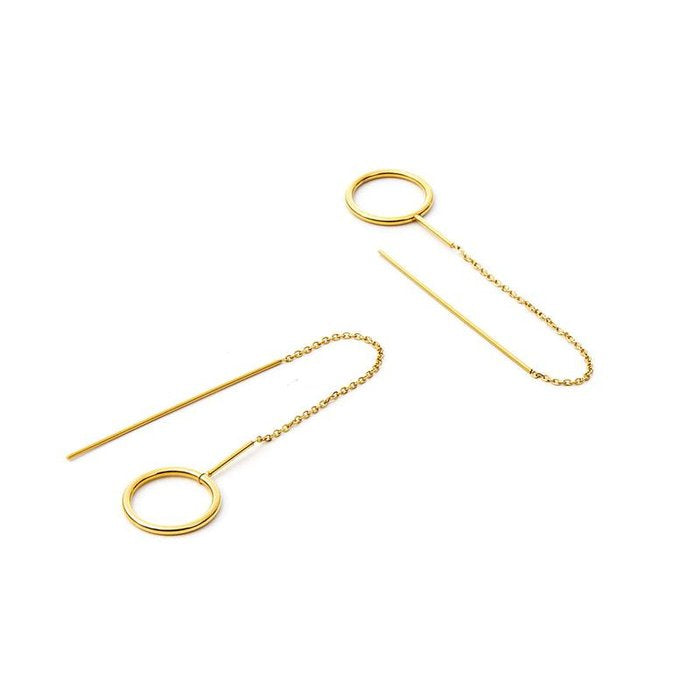 Boucles d'oreilles pour femmes laminées