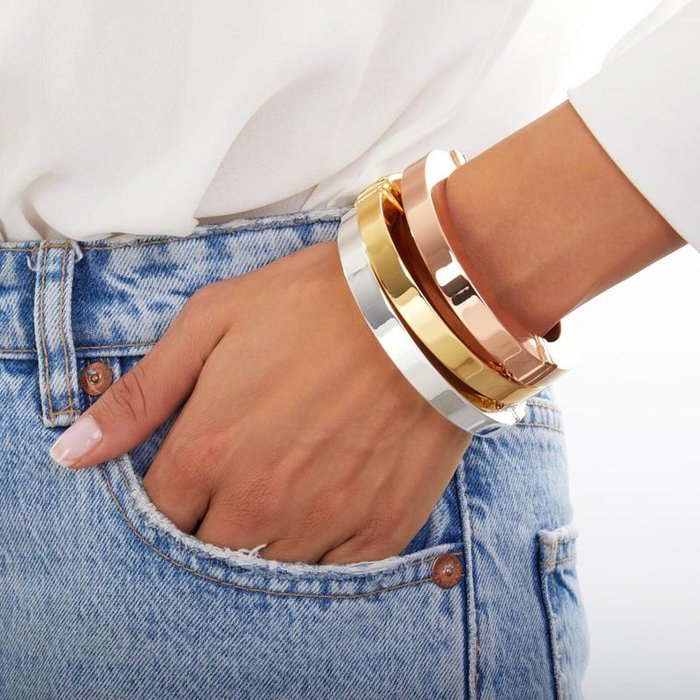 Bracciale in bronzo dorato