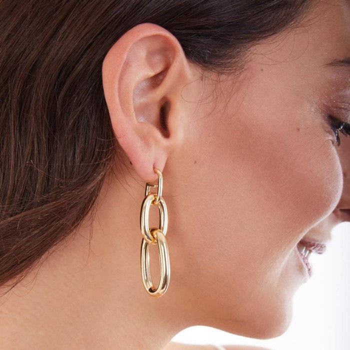 Boucles d'oreilles en bronze plaqué or