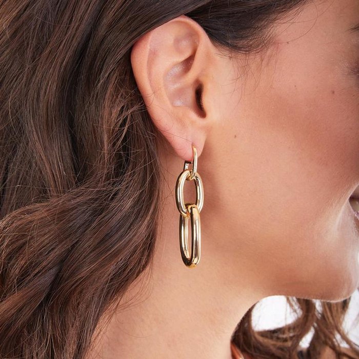 Boucles d'oreilles en bronze plaqué or