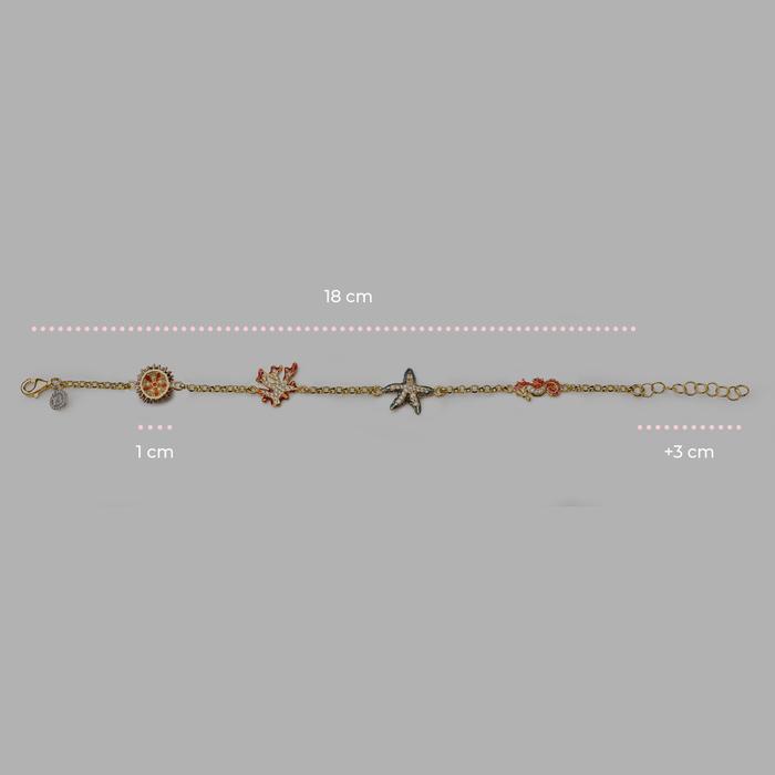 Rolo Bracelet 4 Symbols Sea Lapilli