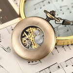 Wooden Relógio de Bolso Steampunk Corsair - Antigo Wood Rim Relógio de Bolso - Vignette | Steampunk Store