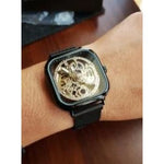 Orologio Quadrato Uomo - Quadrante Scheletro - Vignette | Steampunk Store