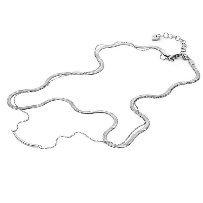 Collier femme 2 rangs