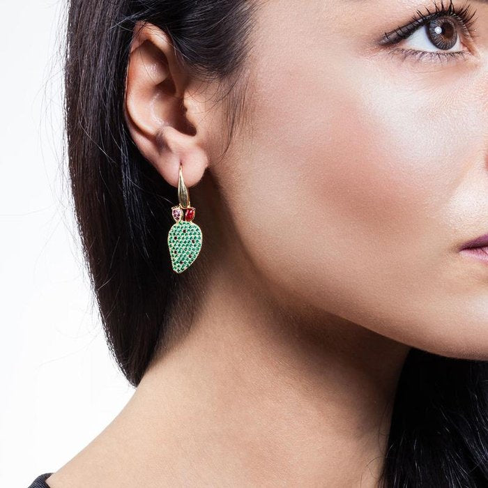 Boucles d'oreilles Pala Figue de Barbarie Lapilli