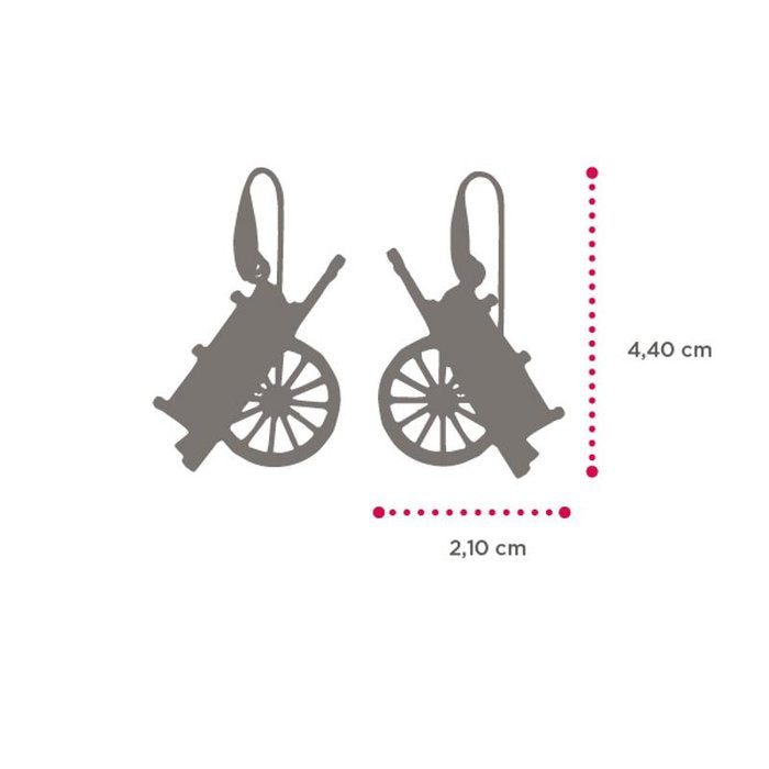 Boucles d'oreilles chariot