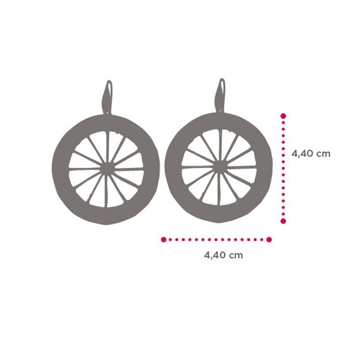 Boucles d'oreilles roue
