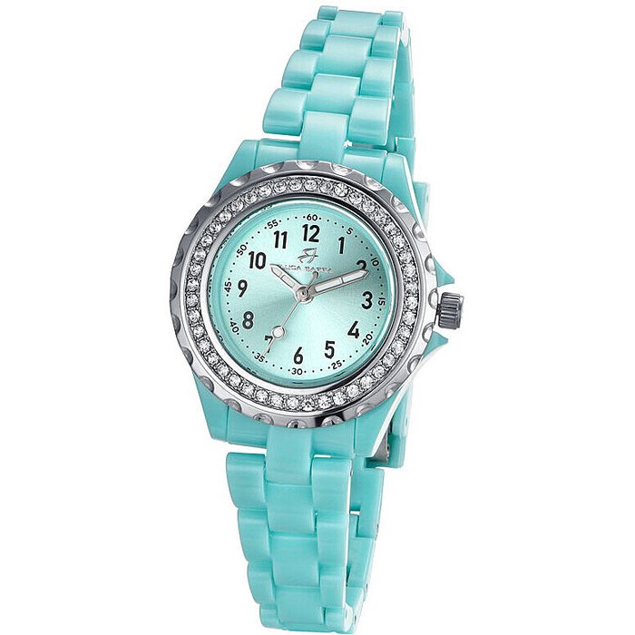 Montre en polycarbonate bleu