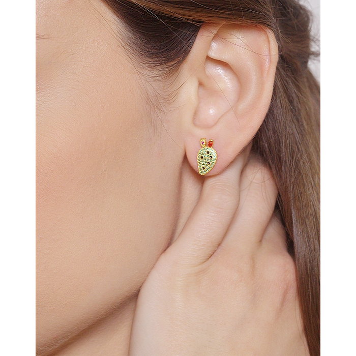 Boucles d'oreilles Mini Pala Figue de Barbarie Lapilli