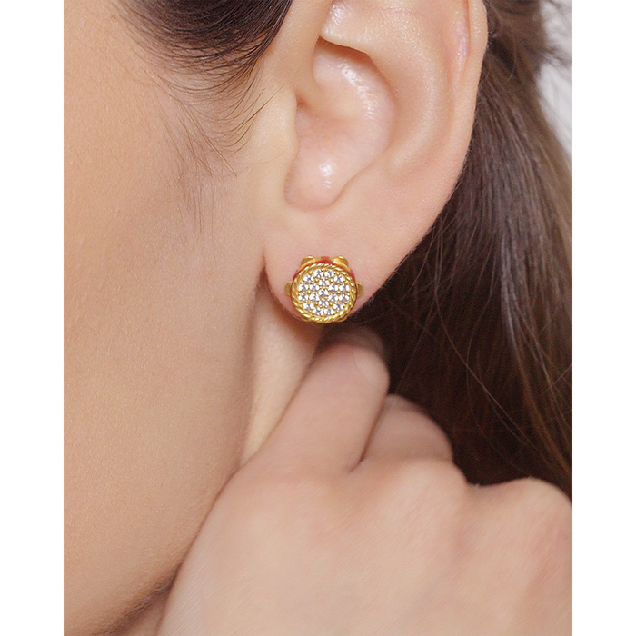Boucles d'oreilles Mini Tambourin Lapilli