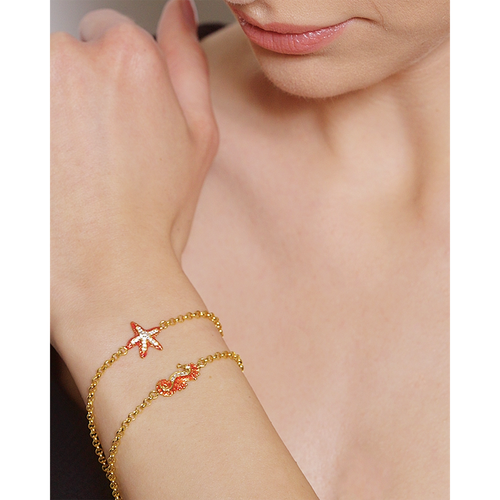 Bracciale Rolò Ippocampo Lapilli