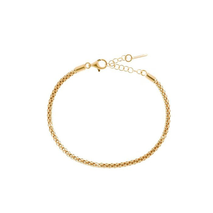 Bracelet en argent plaqué or